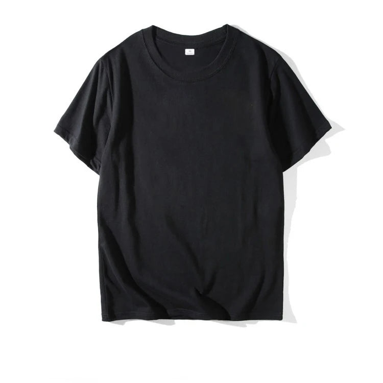 2025 unissex design personalizado impressão do logotipo personalizado harajuku cor sólida texto fotos roupas anúncios camiseta de algodão puro