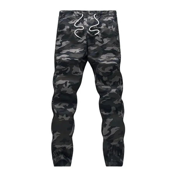 Algodão dos homens jogger outono lápis harem calças 2025 camuflagem calças militares soltas confortáveis calças de carga camo jogger