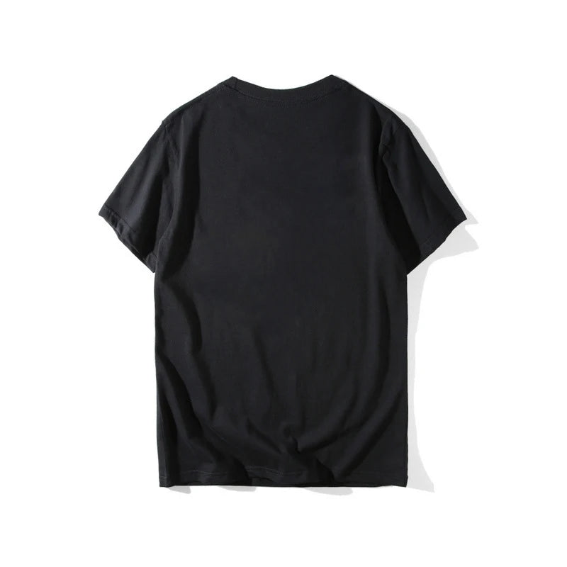 2025 unissex design personalizado impressão do logotipo personalizado harajuku cor sólida texto fotos roupas anúncios camiseta de algodão puro