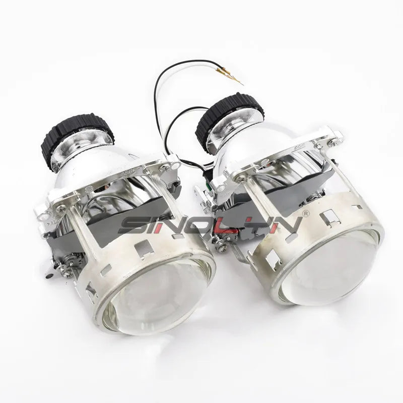 Sinolyn Bi Xenon Lentes Do Projetor Para BMW E46 M3 AL E90 E92/Audi A4 B8 A3/Benz W220 W203 /Volvo V50 D2S D1S Farol Substituir Kit Xeon Projetor Farol Carro Kit De Projetor Retrofit Lente Projetor