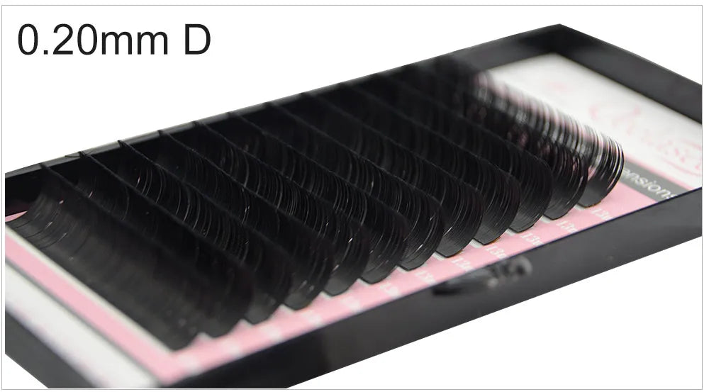 Extensões de Cílios Postiços Qeelasee Profissionais de Mink, Cílios Individuais para Maquiagem, Volume e Fans de Cílios, Atacado