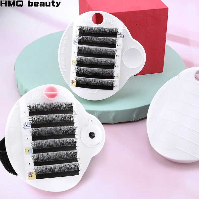 3 em 1 paleta de cílios postiços suporte almofada palete bandagem cílios titular usado à mão ajustável lash extensão suprimentos ferramentas de maquiagem