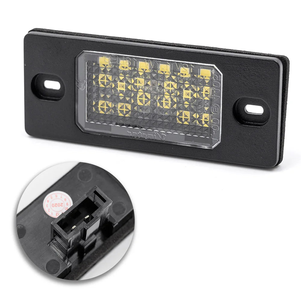 LED Número de matrícula Luz da placa, Lâmpadas da cauda para VW Tiguan 09-12 Golf 5 Touareg MK1 Passat B5.5 Porsche Cayenne 955 957 02-10, 2PCs