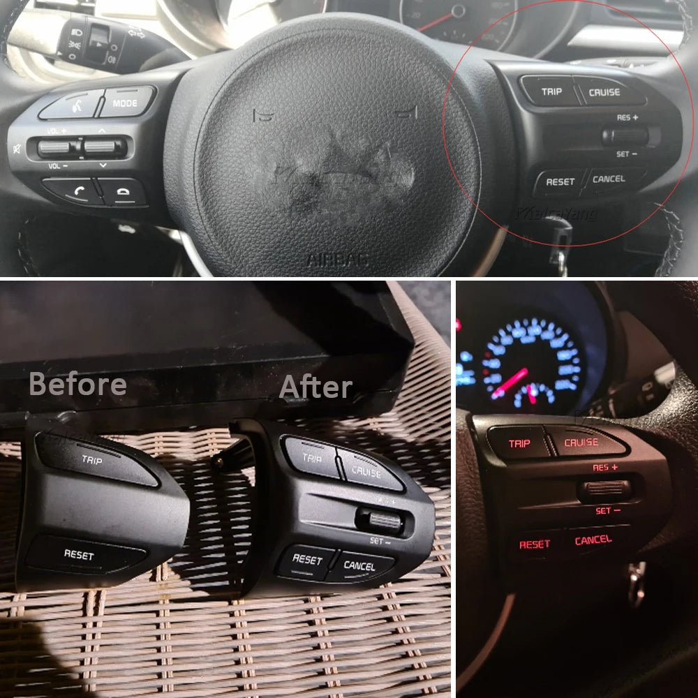 Interruptor de controle de cruzeiro remoto de direção RH 96720G6010 para Kia RIO K2 Picanto 2017 2018 2019 2020 2021.