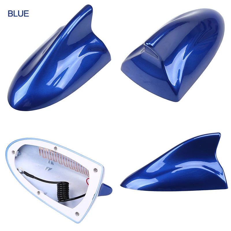 Possbay universal barbatana de tubarão do carro antena telhado decorativa fm am amplificador sinal para qashqai hyundai i20 kia ford bmw vw mazda 3