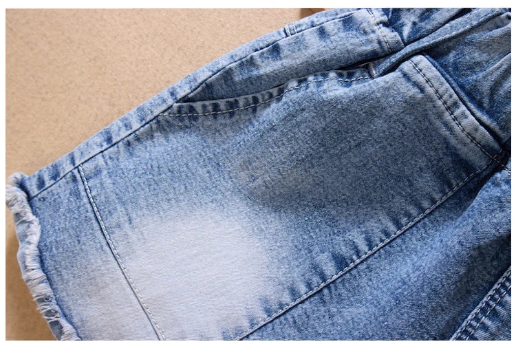 IENENS Roupas de verão para bebês meninas, shorts jeans, calças jeans, roupas infantis, calças curtas casuais para meninas, calças infantis