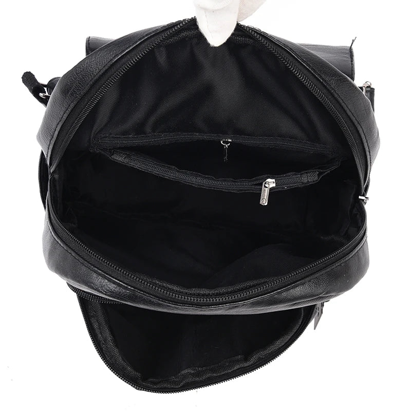 Mochilas de couro vintage para mulheres, bolsa escolar para meninas, mochila de viagem para senhoras, mochila feminina de alta qualidade, nova