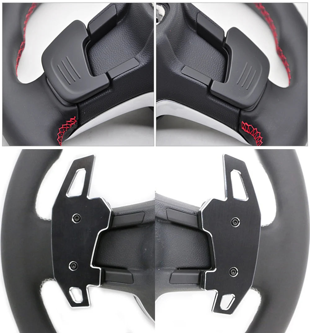 Volante do carro dsg shift pás extensão shifters adesivos para Volkswagen Golf 7 MK7 GTI GTE 2015 2016 2017 Jetta GLI Tiguan R Line 2018 2019 2020 2021 acessórios do carro