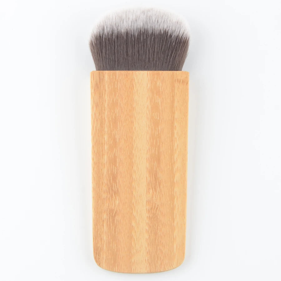 1pc super macio pó compõem pincéis fundação blush pincel de maquiagem sombra mistura contorno profissional alta qualidade bambu