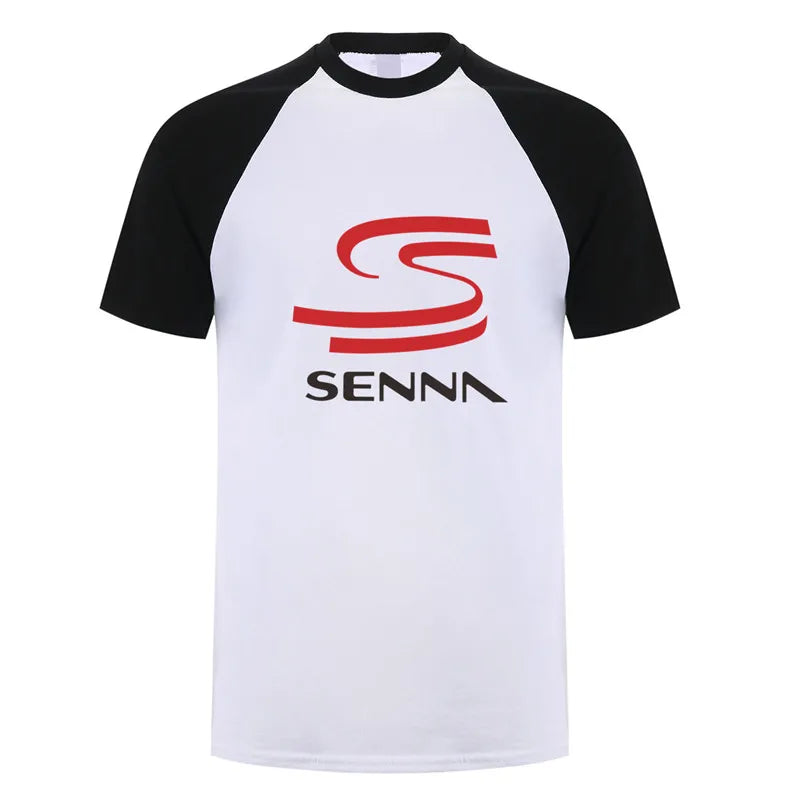Novo herói ayrton senna t camisa masculina manga curta camisetas de algodão engraçado legal homem tshirt