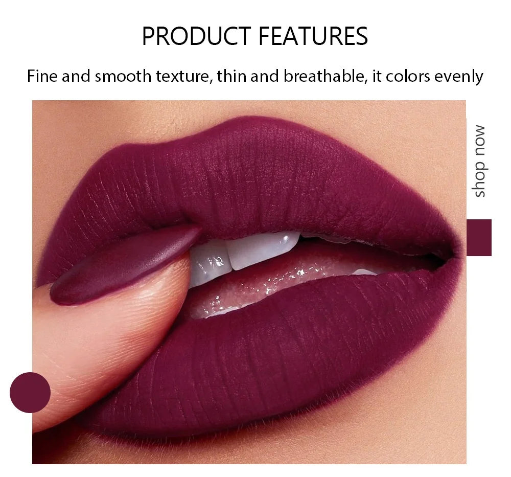 5 em 1 matte kit batom à prova dwaterproof água nude combinação lipgloss de longa duração veludo vermelho mostrar tez sexy batom matiz cosméticos