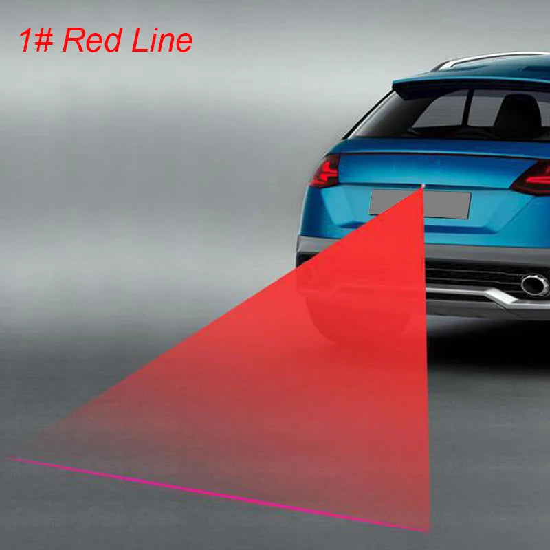 1 pçs audsnn anti colisão traseira do carro laser cauda luz de nevoeiro freio automático lâmpada de estacionamento invertendo luz de advertência estilo do carro