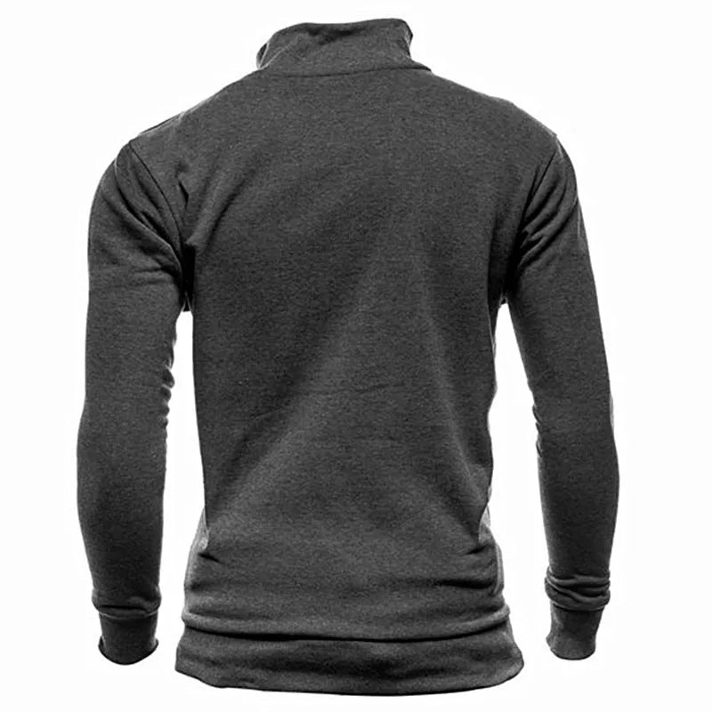 MRMT 2026 Novo Moletom Masculino Sem Capuz com Zíper e Gola Alta para Homens
