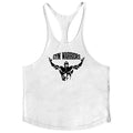 Camisa sem mangas masculina, camiseta de algodão para academia e musculação