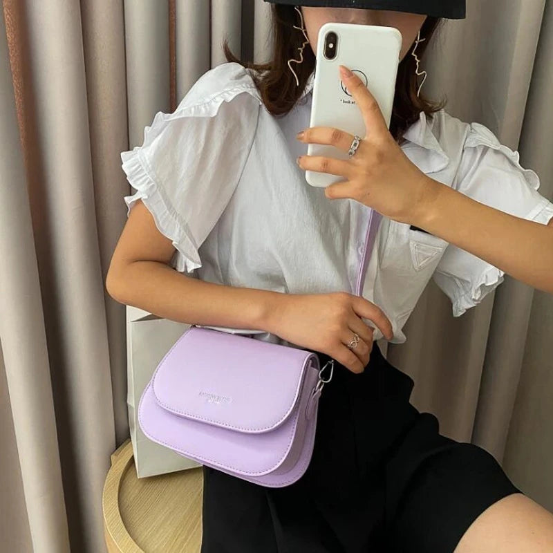 Yogodlns na moda sela bolsa de ombro feminina couro do plutônio crossbody saco simples cor sólida aleta saco do mensageiro designer bolsas bolsa