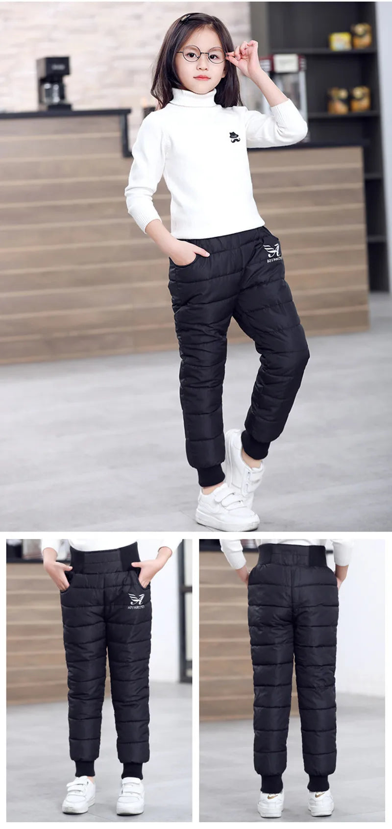 Calça de esqui de alta qualidade, Crianças, Inverno, Meninos, Meninas, Calça acolchoada para crianças, Meninas, 2022