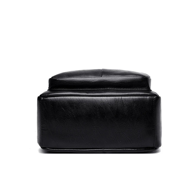 Mochilas de couro vintage para mulheres, bolsa escolar para meninas, mochila de viagem para senhoras, mochila feminina de alta qualidade, nova