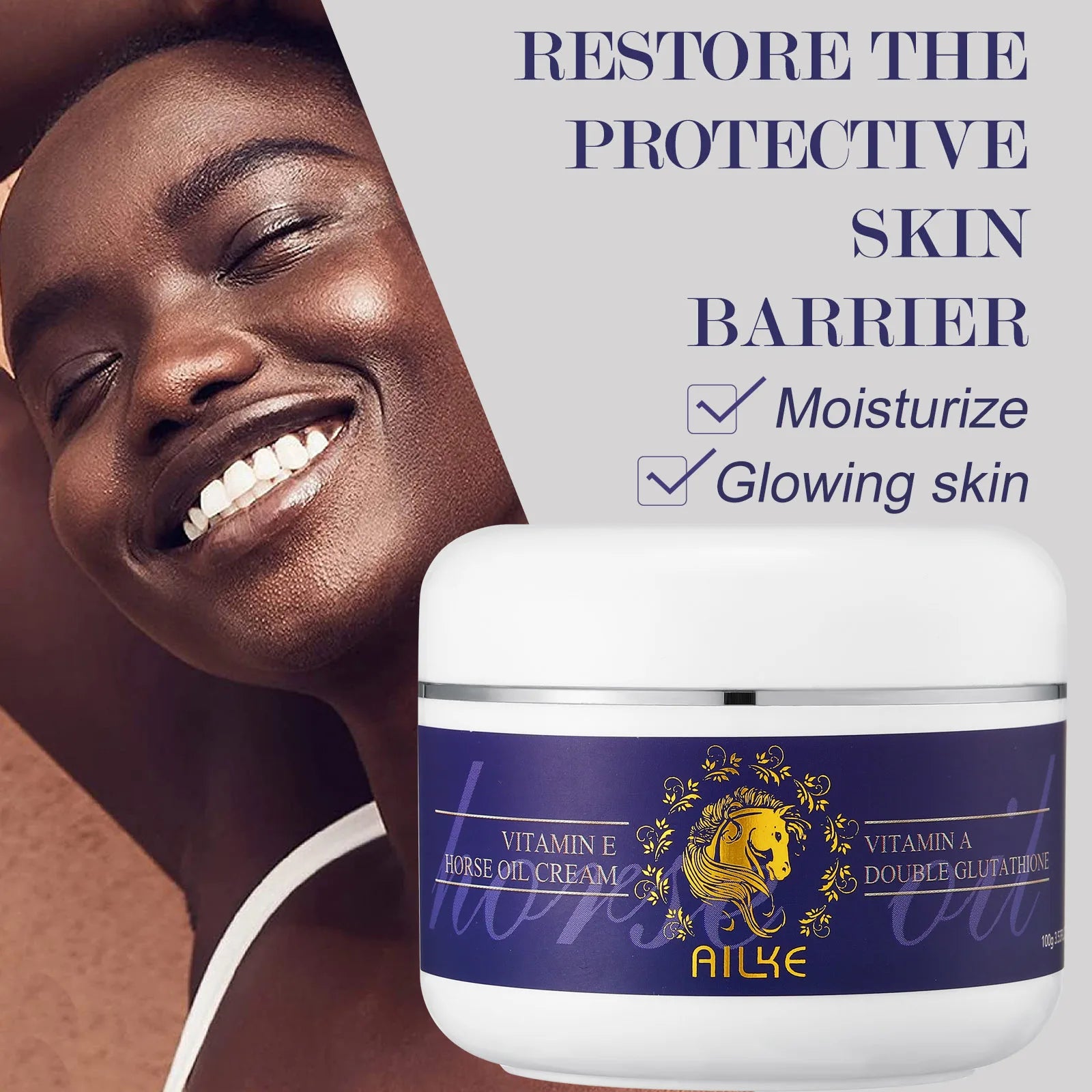 AILKE Glutationa 5 em 1 Kit de cuidados com a pele feminina, com loção corporal, soro, creme para remoção de manchas escuras, creme corporal, sabonete iluminador