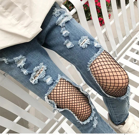 Verão primavera legal malha crianças moda fishnet meias collants crianças preto branco meia-calça calças meia para meninas do bebê leggings