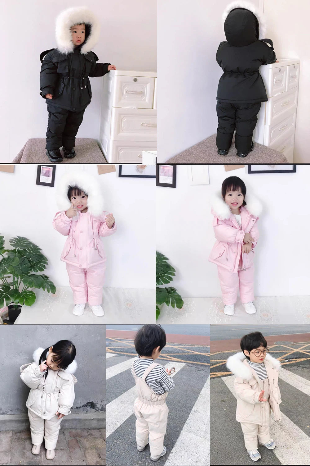 Crianças para baixo casaco jaqueta + macacão crianças da criança menina menino roupas para baixo 2 pçs roupa de inverno terno quente do bebê macacão conjuntos