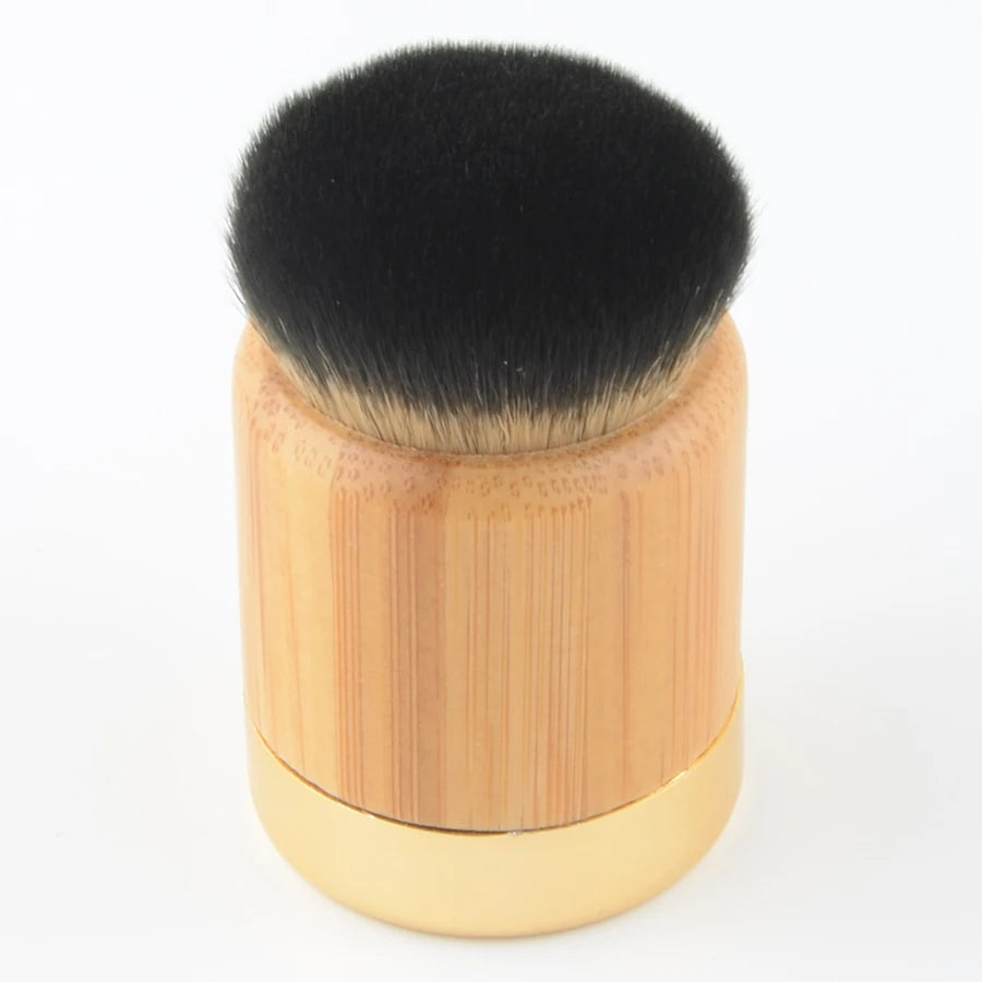 1pc super macio pó compõem pincéis fundação blush pincel de maquiagem sombra mistura contorno profissional alta qualidade bambu