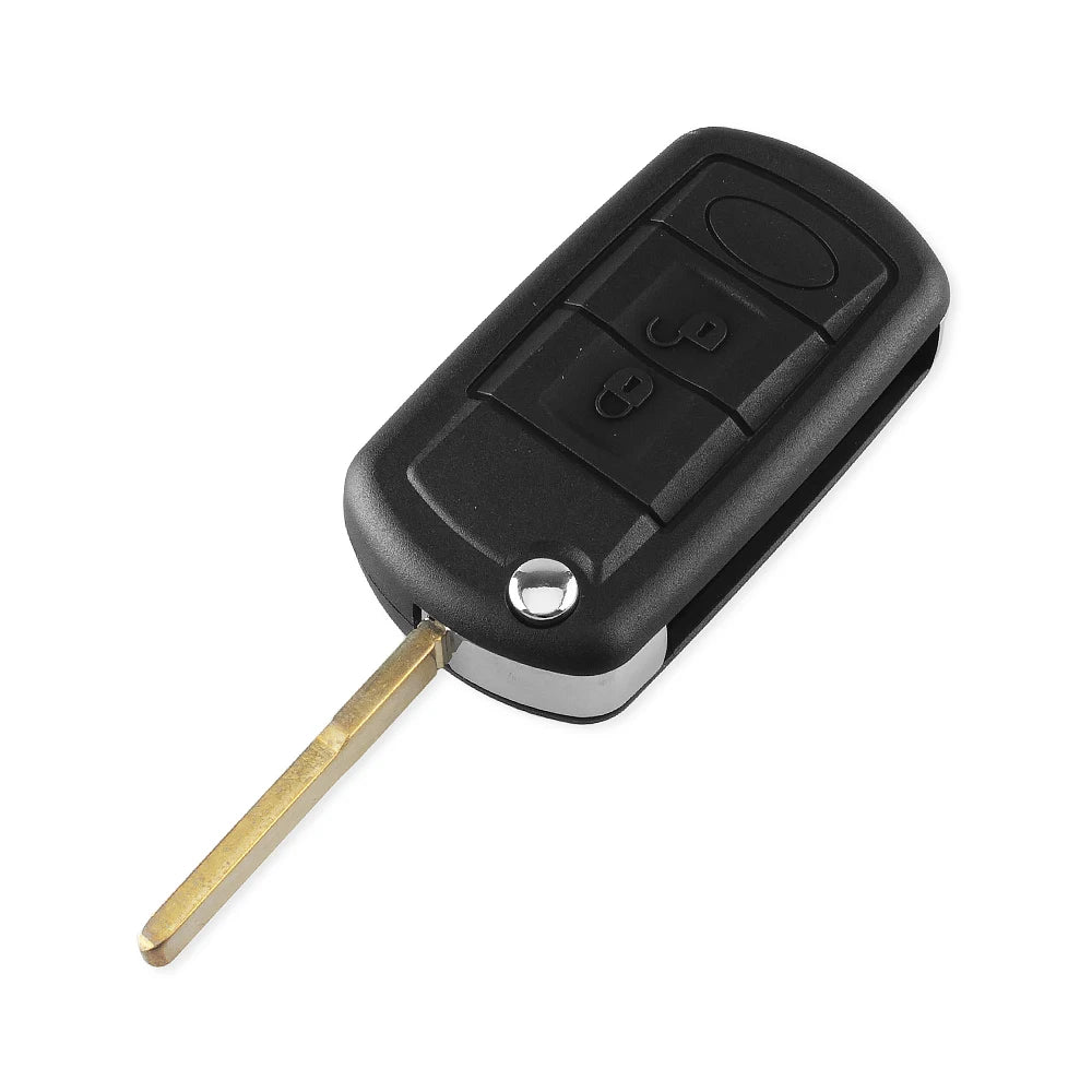 Keyyou substituição escudo dobrável flip remoto caso chave fob 3 botão para land rover range rover sport lr3 descoberta