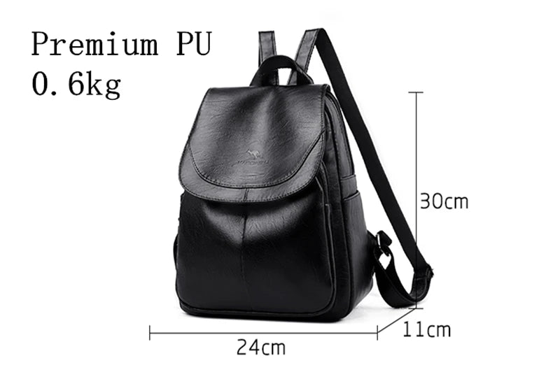 Mochilas de couro vintage para mulheres, bolsa escolar para meninas, mochila de viagem para senhoras, mochila feminina de alta qualidade, nova
