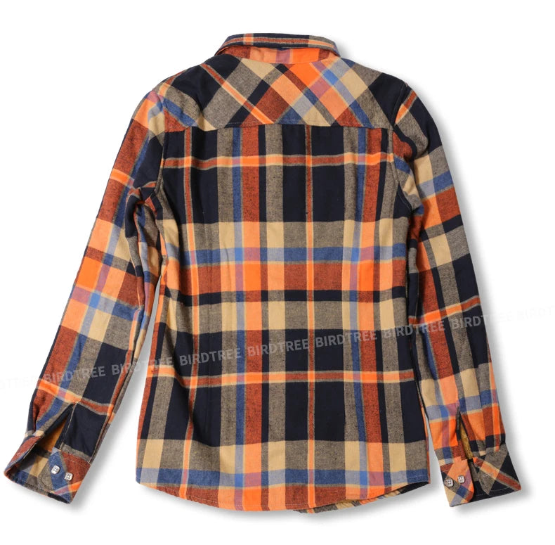 Camisa Xadrez Feminina de Veludo Grossa e Quente, Blusa Casual de Manga Longa com Forro de Lã para Inverno, Tamanhos M-5XL, Roupa de Outono T77710A