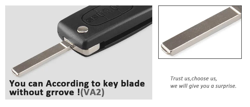 Keyyou para citroen c2 c3 c4 c5 c6 c8 3 botões flip remoto chave do carro caso capa escudo fob va2 lâmina ce0523
