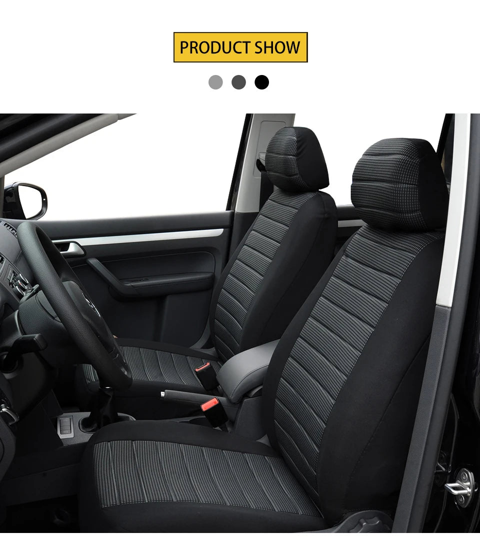 Capas de assento dianteiro AUTOYOUTH compatíveis com airbag, ajuste universal para a maioria dos carros e SUVs, acessórios para carros, capa de assento para Toyota, 3 cores