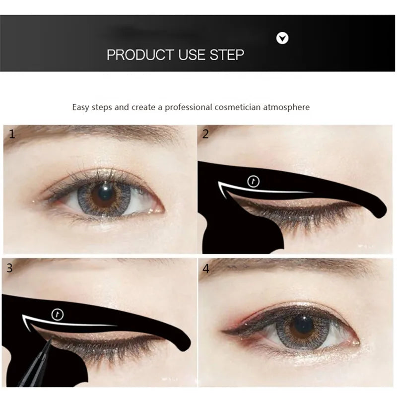 Lápis Delineador Líquido Dual End Black, Pro Impermeável, Maquiagem de Longa Duração, Eye Liner Pen, Linha Cat, Eye Stencils