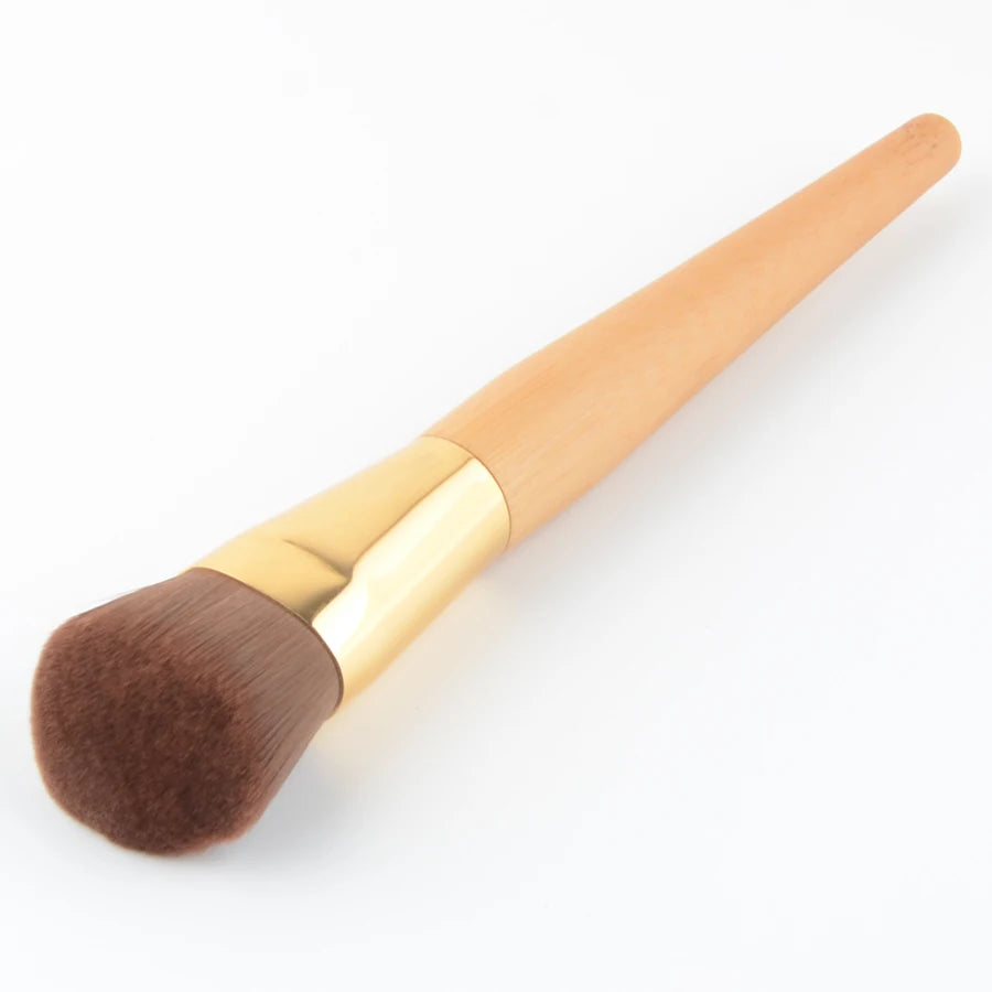 1pc super macio pó compõem pincéis fundação blush pincel de maquiagem sombra mistura contorno profissional alta qualidade bambu