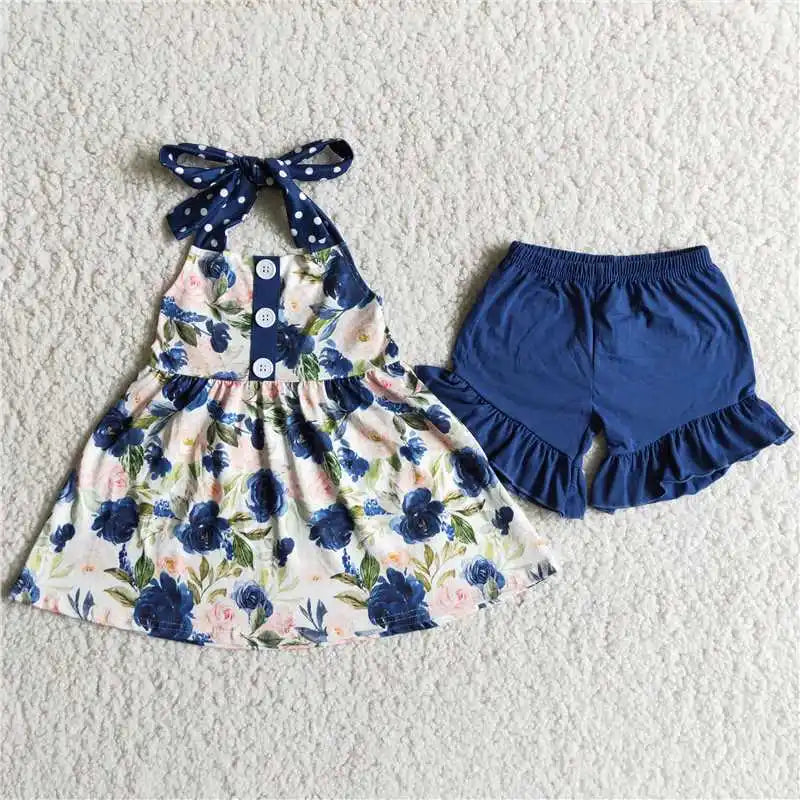 Bebê meninas boutique verão frutas roupas melancia vermelho camisa rosa dot plissado shorts atacado crianças roupas conjunto criança roupa