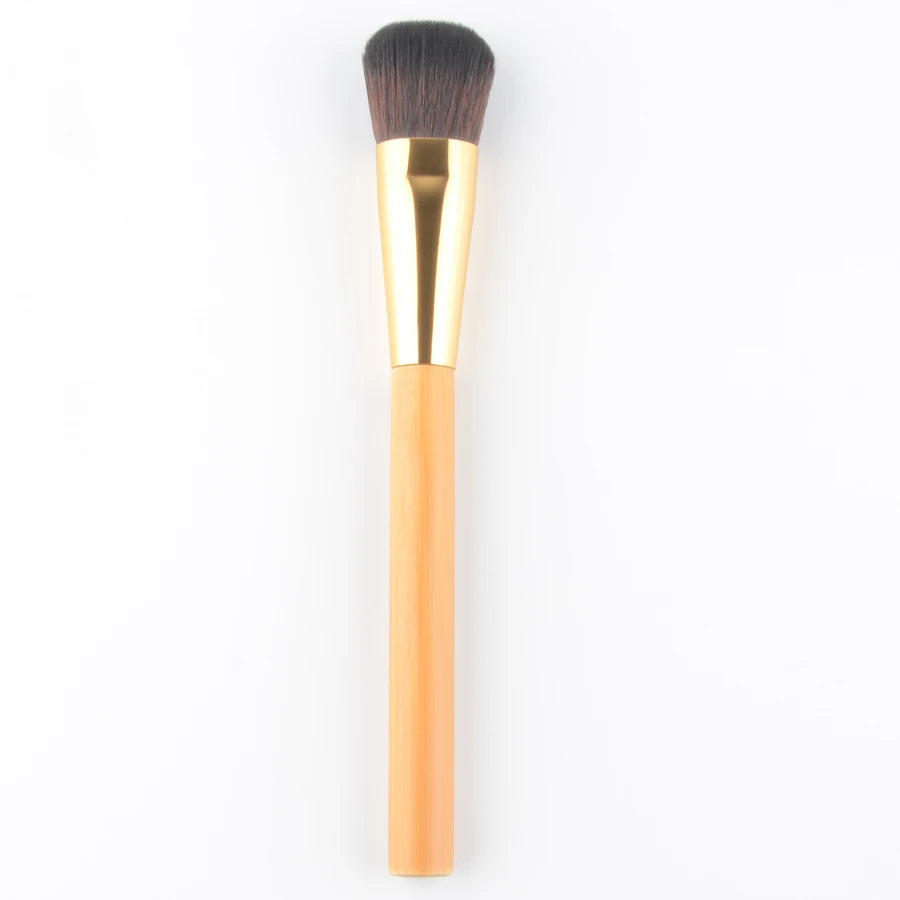 1pc super macio pó compõem pincéis fundação blush pincel de maquiagem sombra mistura contorno profissional alta qualidade bambu