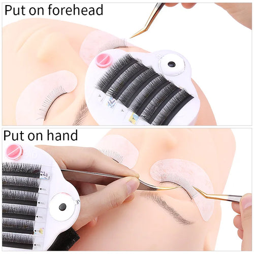 3 em 1 paleta de cílios postiços suporte almofada palete bandagem cílios titular usado à mão ajustável lash extensão suprimentos ferramentas de maquiagem