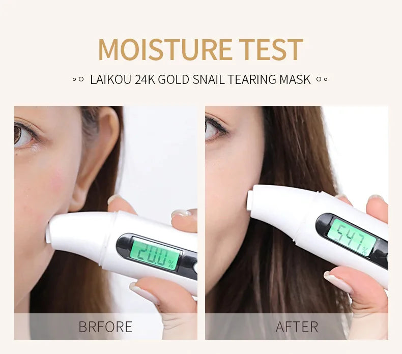 Máscara peel off de colágeno de caracol dourado 24k, reduz cravos, limpeza profunda, controle de óleo, encolher poros, hidratante, suave, cuidados com a pele do rosto