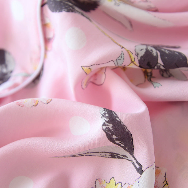 Verão outono casual noite feminina manga curta flor camisola solta sleepwear 100% viscose sleepwear para mulher