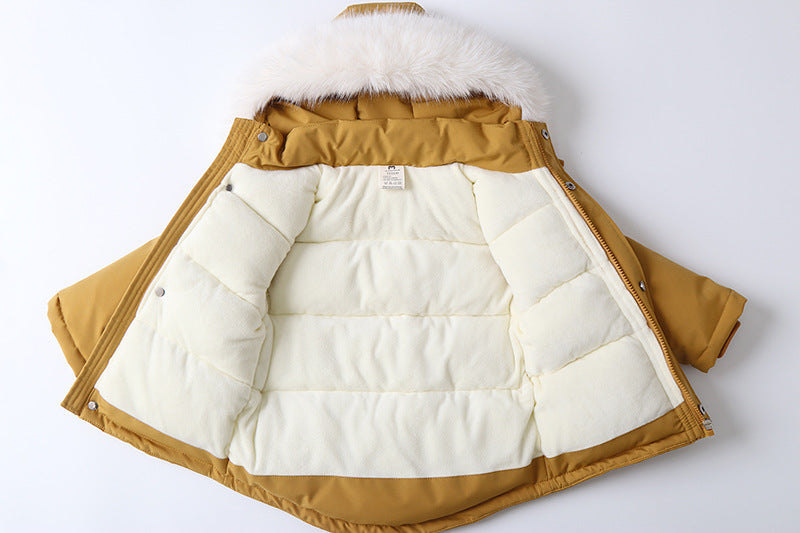 Terno de esqui infantil, jaqueta e calças à prova de vento e à prova d'água, casaco de neve, macacão, calças para baixo, parkas, conjuntos macios e quentes