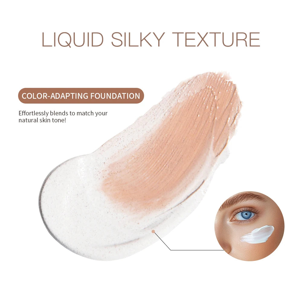 4 em 1 fundação de longa duração hidratante corretivo à prova dwaterproof água mesmo tom de pele spf 30 líquido hidratante corretivo de cobertura completa