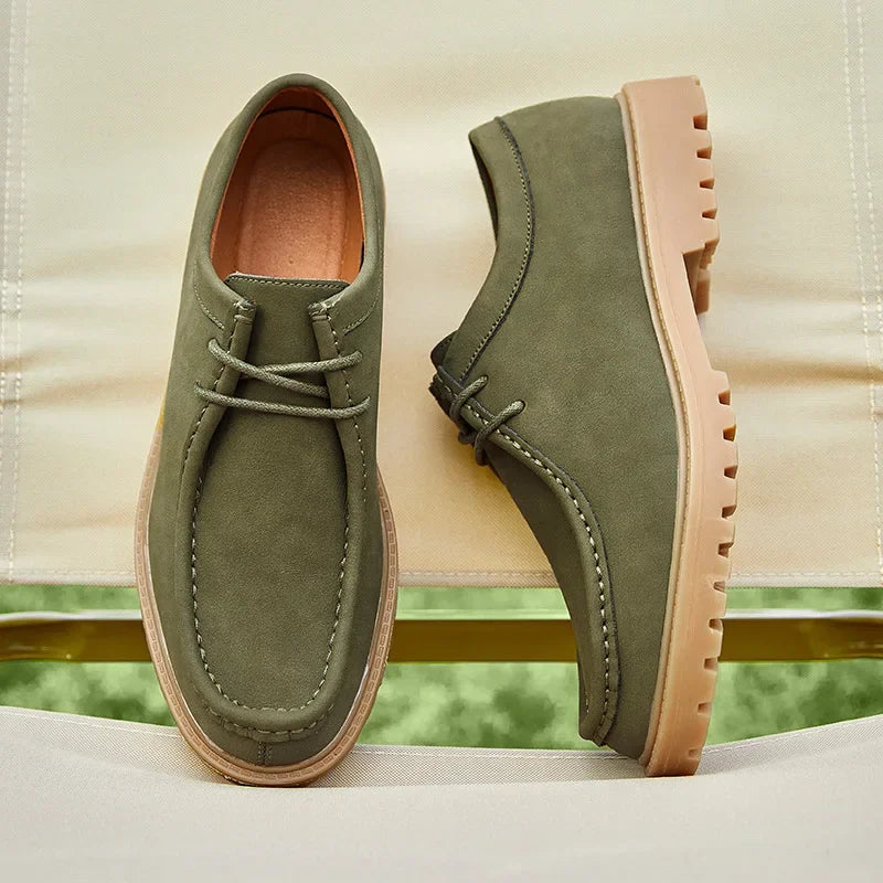 Sapatos casuais de couro mocassins clássicos masculinos rendas até derby sapatos retro workwear sapatos de alta qualidade ao ar livre sapato de caminhada de montanha