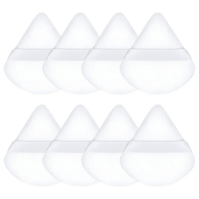Veludo cosméticos fundação puff macio triângulo maquiagem puffs feminino rosto beleza esponja liquidificador lavável maquiagem em pó acessórios