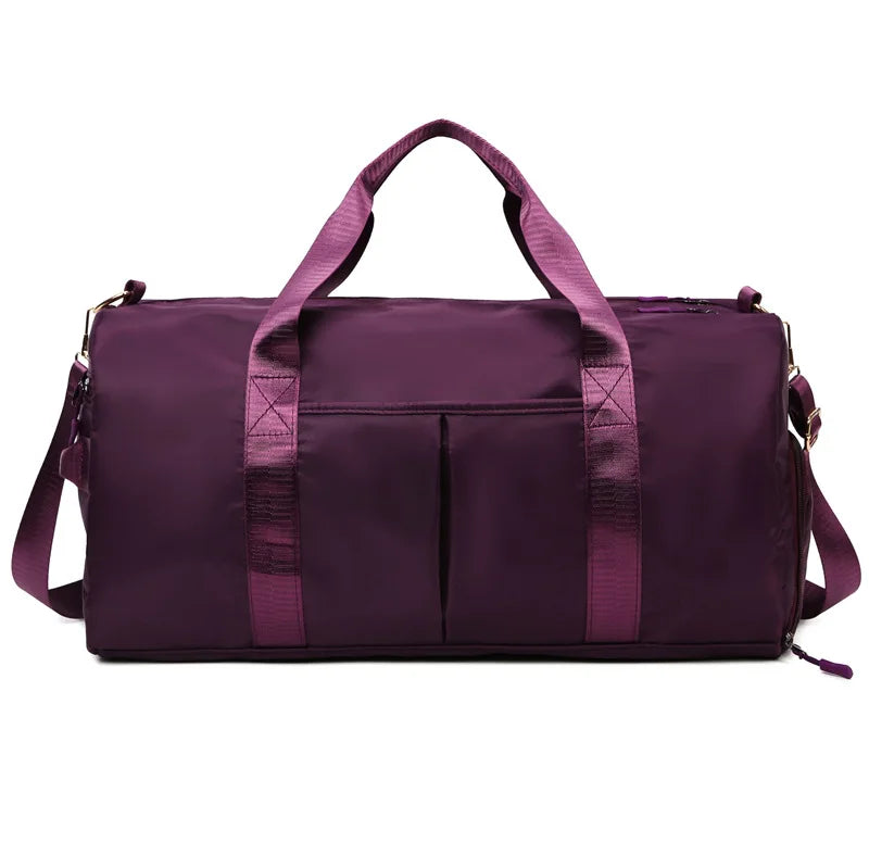 Saco de fitness feminino multi-funcional movimento de separação seca-molhada à prova de água saco de viagem saco de yoga saco de viagem de grande capacidade homem