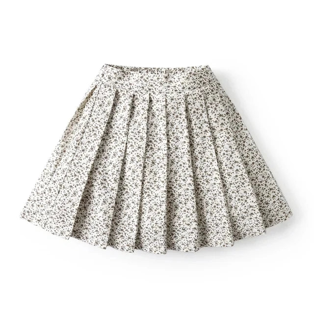 Princesa saias plissadas para crianças meninas boutique crianças roupas de férias meninas smocking vestido floral saia roupas