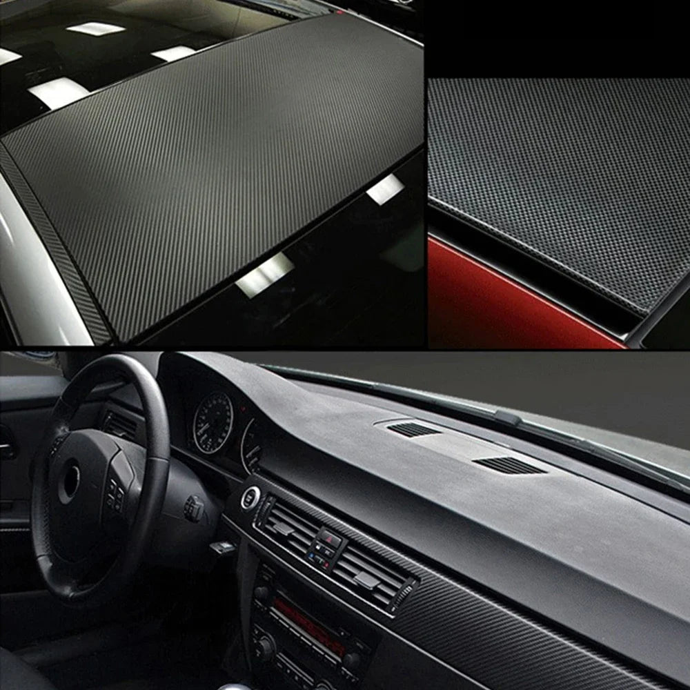 30cm x 127cm 3d fibra de carbono vinil carro envoltório folha rolo filme adesivos de carro e decalque motocicleta estilo automóvel acessórios automóveis