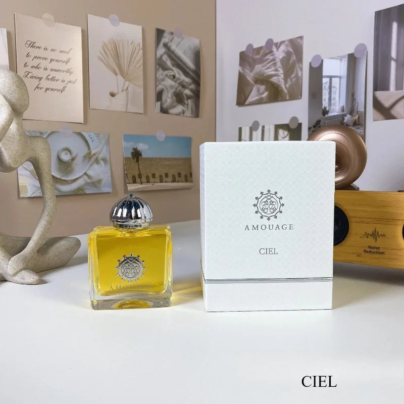 AMOUAGE 100ml Eau De Parfum Unissex Fragrância Oriental de Baunilha Duradoura Fresca Natural Suave Elegante Luxuosa Aroma Exclusivo