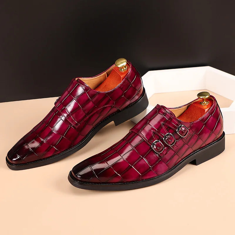 Deslizamento em sapatos masculinos oxfords moda negócios escritório sapatos masculinos clássico de luxo couro masculino ternos sapatos sapato casamento italiano
