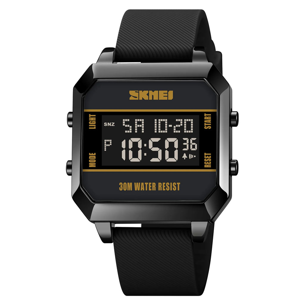 Skmei 2time led luz entusiasta jovem à prova dwaterproof água digital esporte relógios masculino data alarme nova moda relógio de pulso reloj hombre