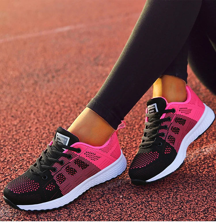 Tênis Esportivos Femininos da Moda para Academia, Tênis de Primavera com Cores Mistas, Sapatilhas Casuais Femininas, Tênis de Treino, Tenis Mujer
