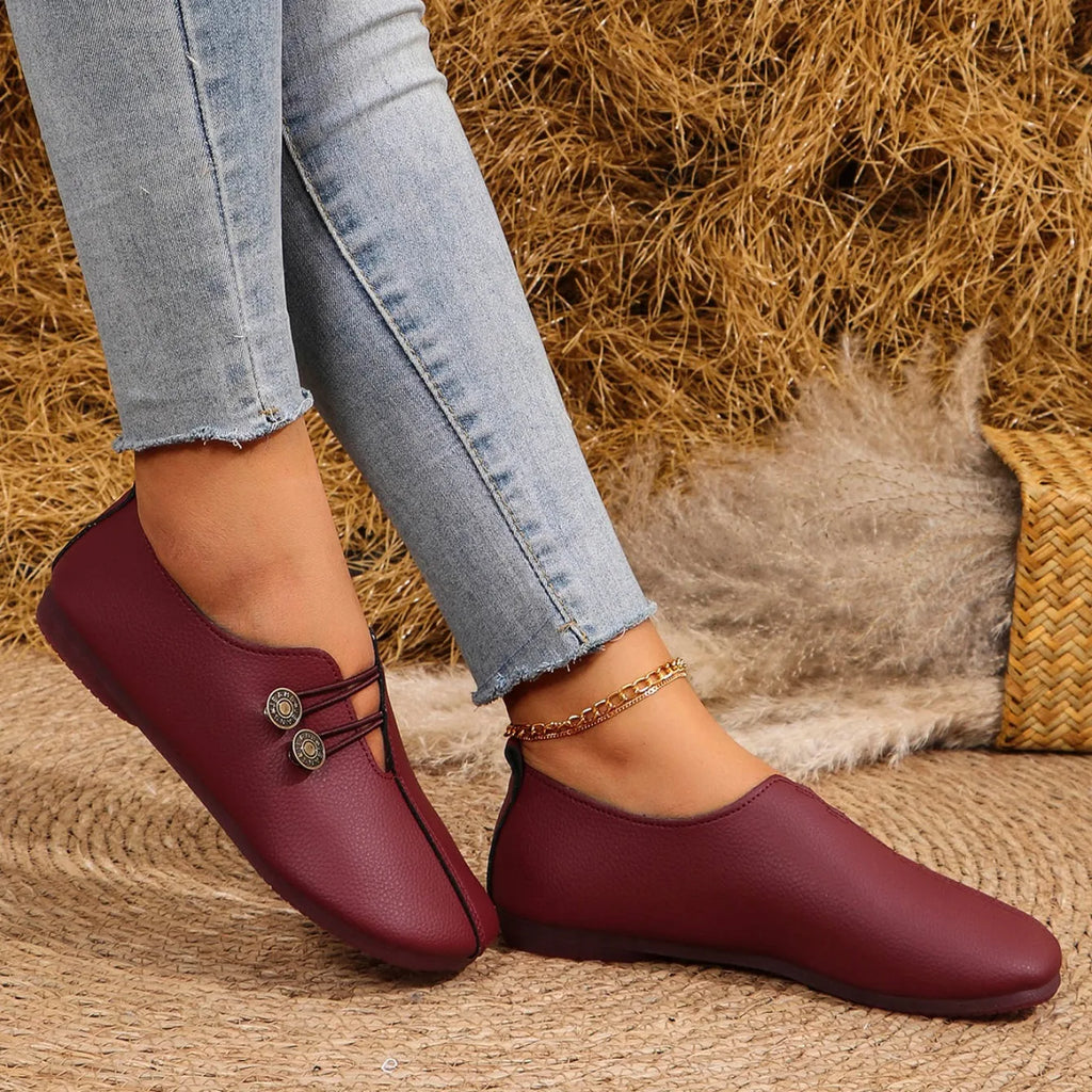 Mulheres apartamentos sapatos 2024 nova primavera outono casual confortável sapatos de barco mocassins dedo do pé redondo ballet ao ar livre fundo macio sapatos planos