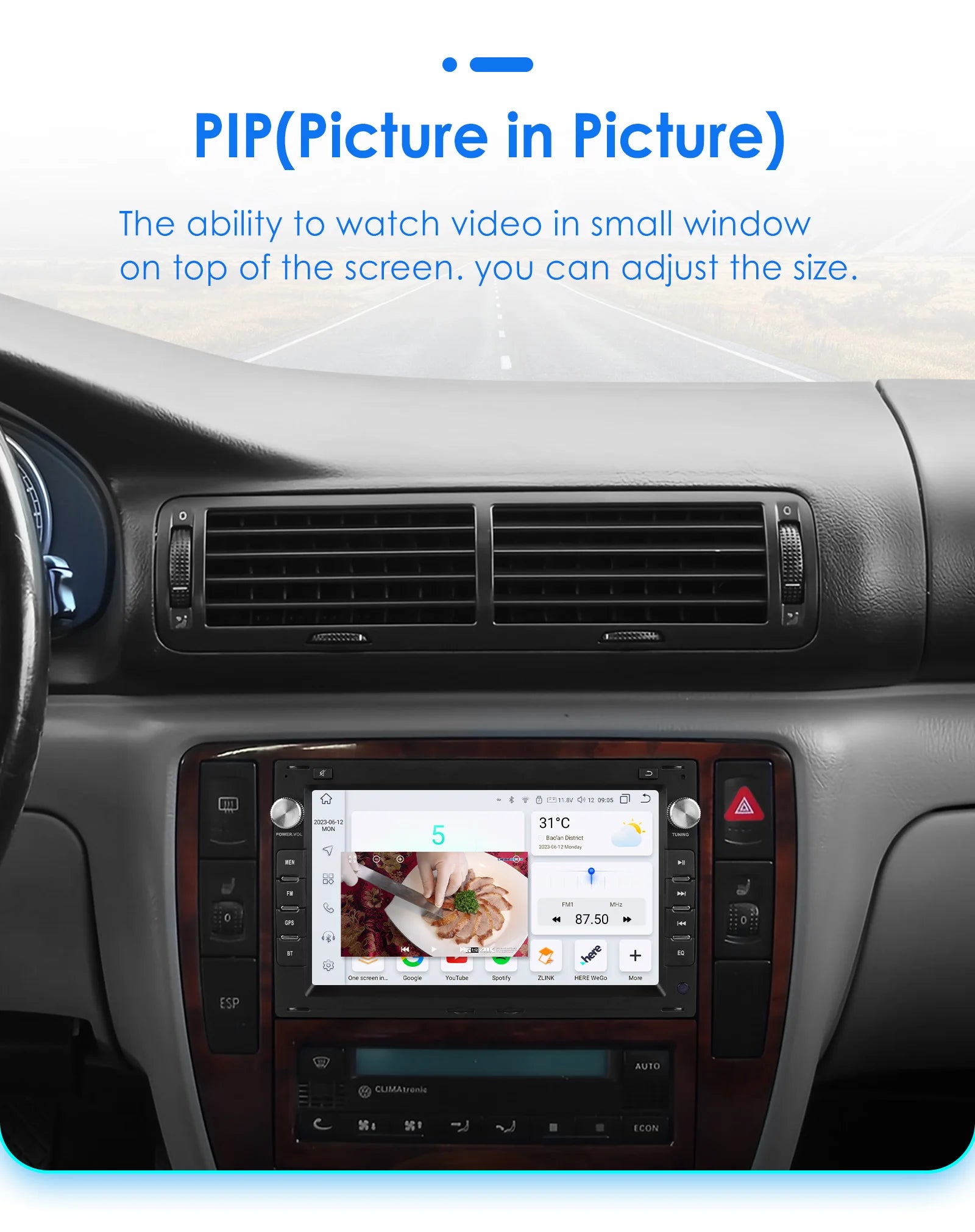 Hizpo rádio do carro de 7 polegadas para vw golf 4 passat polo transporte t5 multivan assento jetta carro multimídia gps 2din autoradio carplay 7862